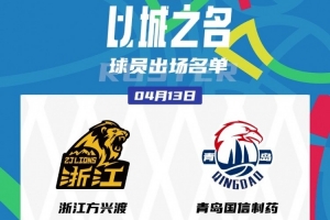 青岛VS广厦G1大名单：孙铭徽复出有时间限制 胡金秋vs杨瀚森